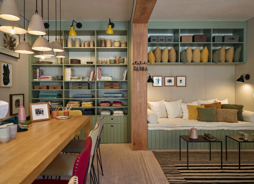 Ambiente modular montado na Casa Cor Minas